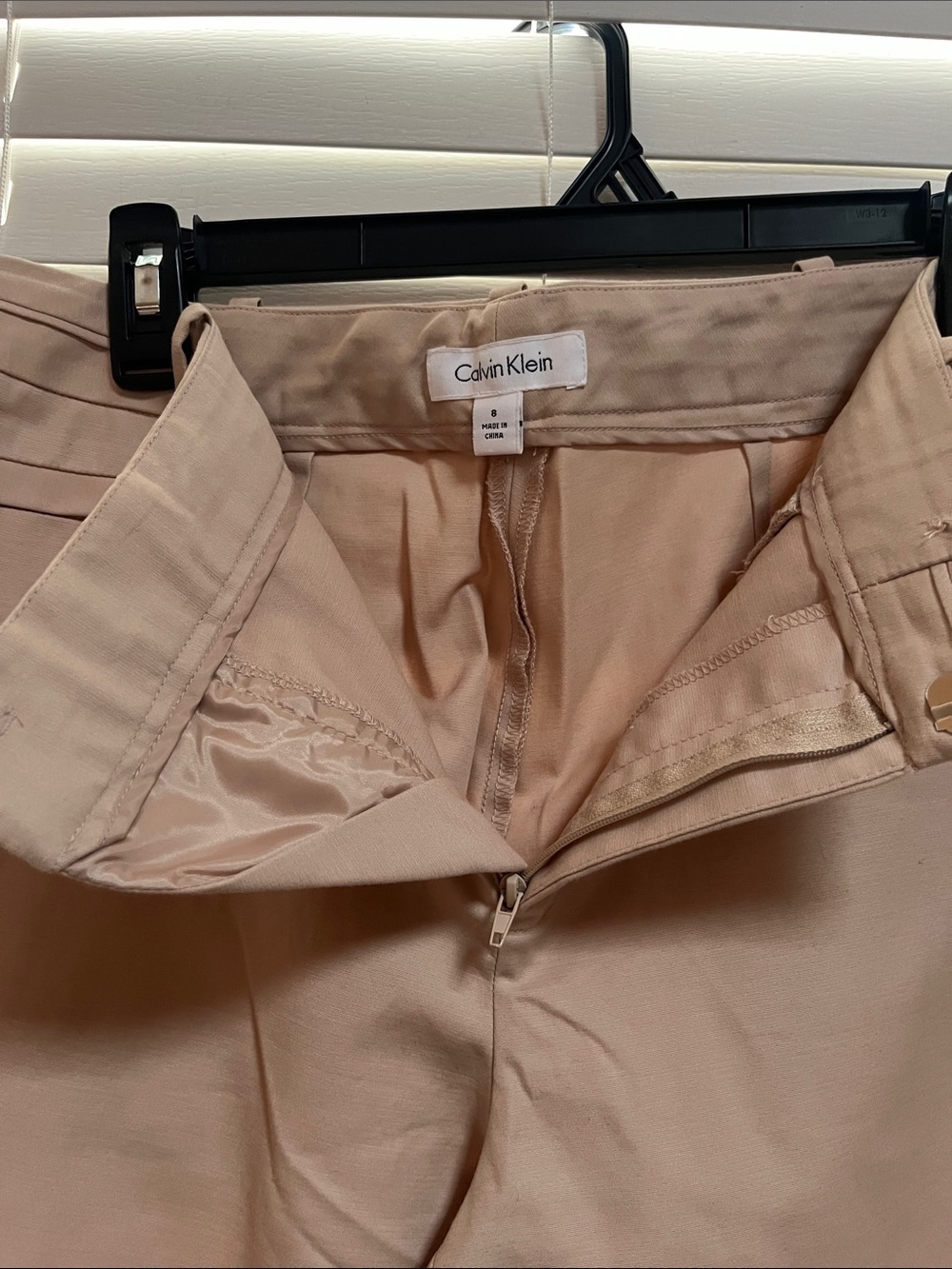 Calvin Klein Slim Straight Chinos in Beige - Picture 2 of 3